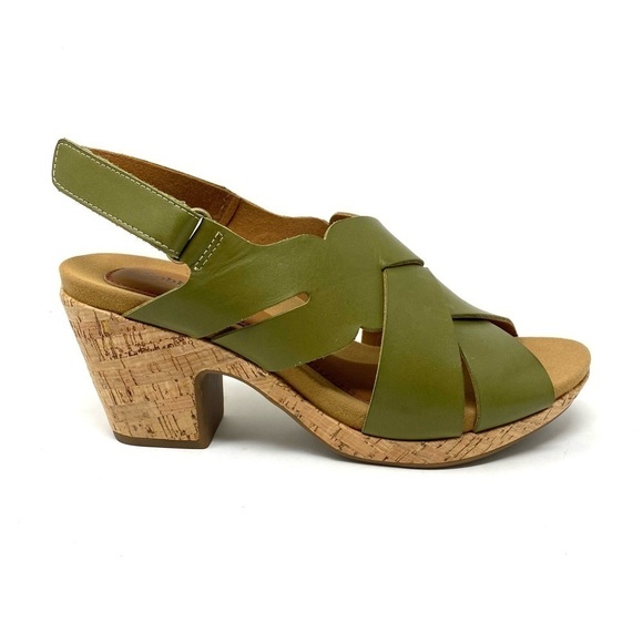 Cobb Hill ALLEAH SLINGBACK SANDAL Green - Picture 1 of 7